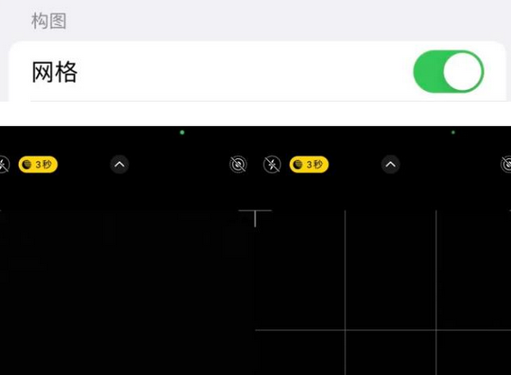 嵩县苹果手机维修网点分享iPhone如何开启九宫格构图功能