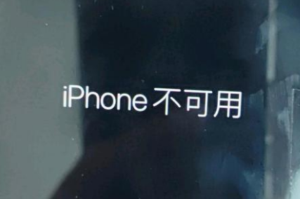 嵩县苹果服务网点分享锁屏界面显示“iPhone 不可用”如何解决 